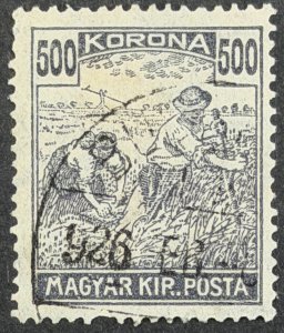 Hungary, 1924, SC#392, Harvest (MAGYAR KIR. POSTA) Used, HR, F