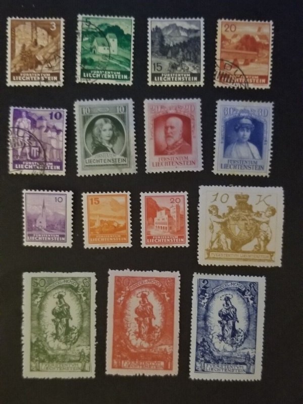 LIECHTENSTEIN Mint Stamp Lot MH OG Unused Used T7411