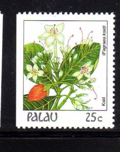 PALAU  #133  1987-88  FLOWERS  MINT  VF NH  O.G  BOOKLET SINGLE  c