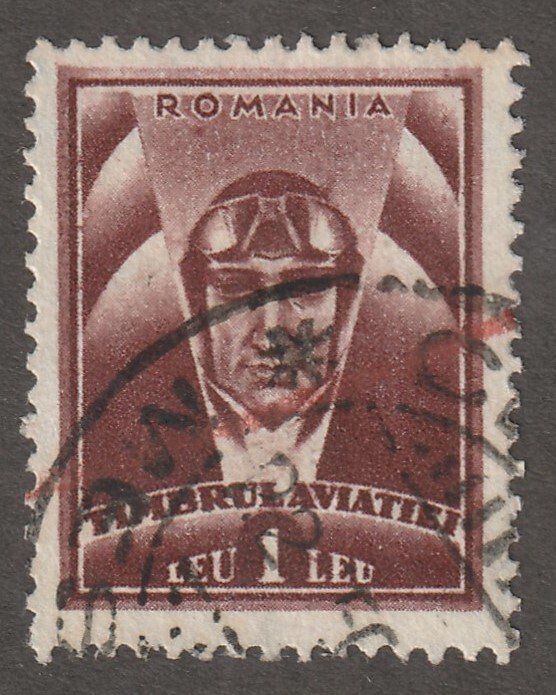 Romania, stamp, Scott#RA-20, used, Aviator, #RA20