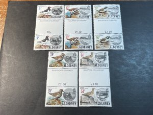 ALDERNEY # 13-17-MINT/NEVER HINGED----COMPLETE SET OF GUTTER PAIRS----1984