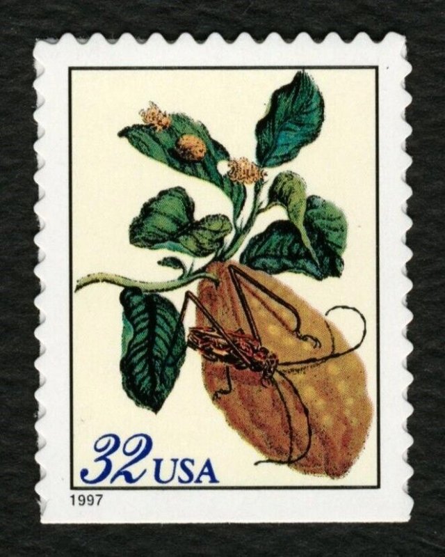 #3126-3127 32c Merian Botanical Prints, Singles, Mint **ANY 5=FREE SHIPPING**