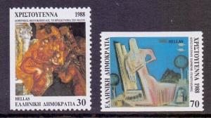 Greece 1988 MNH Christmas  complete