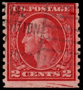 U.S. #492 Used Stray Ink Marks EFO