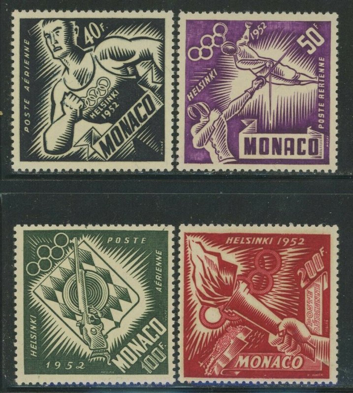 Monaco 1953 Helsinki Olympics set Sc# 295/C39 NH