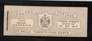 CANADA Booklets Scott # BK44 - English Cover