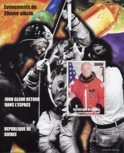 Guinea 1998 MNH John Glenn Returns to Space 20th Century Events 1v S/S Stamps