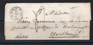 French folded letter 1847