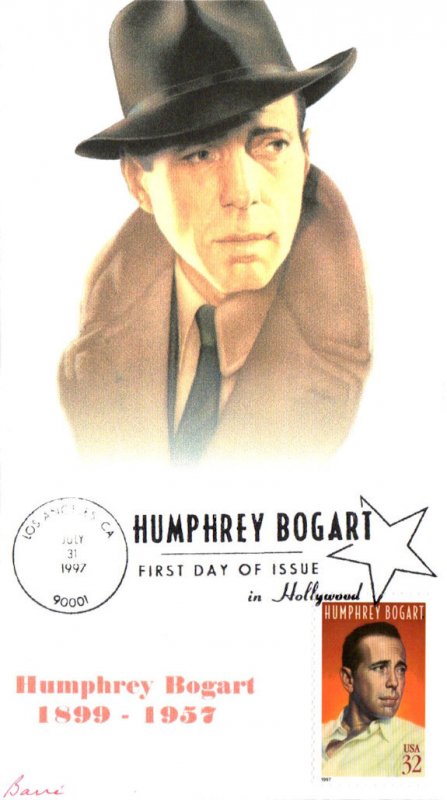 #3152 Humphrey Bogart Barre FDC