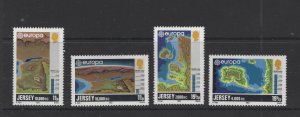Jersey #285-88  (1982 Europa Science  set) VFMNH CV $1.50