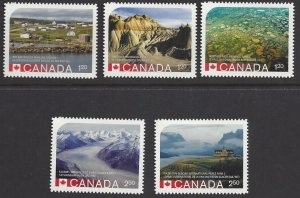 Canada #2846i-49i & 58i MNH die cut set UNESCO world heritage sites in Canada