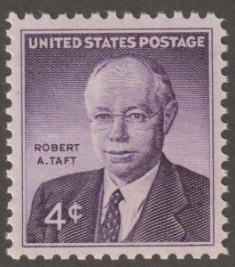 U.S.  Scott# 1161 1960 Robert A. Taft Issue VF/XF MNH