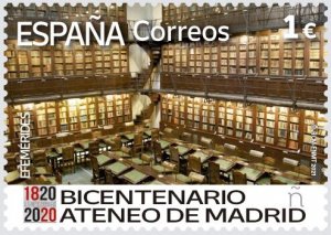 Spain 2021 MNH Stamp Books Library Bicentennial Of Ateneo De Madrid