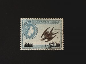 British Virgin Islands: 1962,  Surcharged definitives $2.80,  Fine Used.