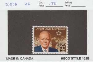 Scott# 2513 1990 25c Dwight David Eisenhower Issue VF MNH