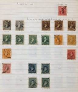 ARGENTINA OLD Used Collection on Pages (Apx 300 Items) TK805