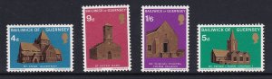 Guernsey  #37-40   MNH  1970   Christmas  Churches