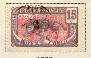 Middle Congo 1907-17 Early Issue Fine Used 15c. 324720