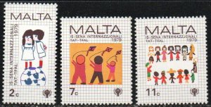 Malta Sc #560-562 Mint Hinged