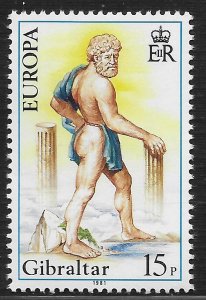 Gibraltar #401 15p Europa - Folklore Hercules Standing on Rock ~ MNH