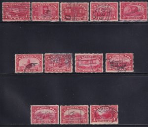 Q1 - Q12 SET VF used neat cancels with nice color cv $ 185 ! see pic !