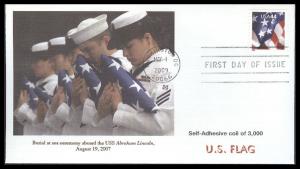 #4395 US Flag Fleetwood FDC