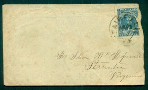 CONFEDERATE STATES #2,10¢ blue, tied FAIRFIELD VA to STAUNTON VA Scott $325.00