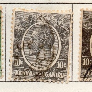 Kenya Uganda 1922 Early Issue Fine Used 10c. 270262