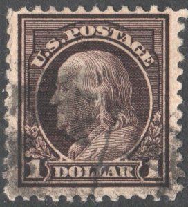 SC#518 $1.00 Franklin Single (1917) Used