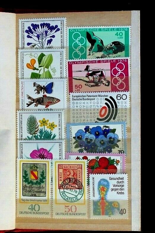 Germany Stamp Collection Lot of 95 MNH Post Office Fresh in Lighthouse Album