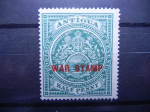 Antigua 1917 War Stamp mint