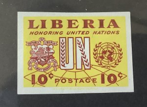 Liberia 1952  Scott 340 MH - 10c, honoring United Nations