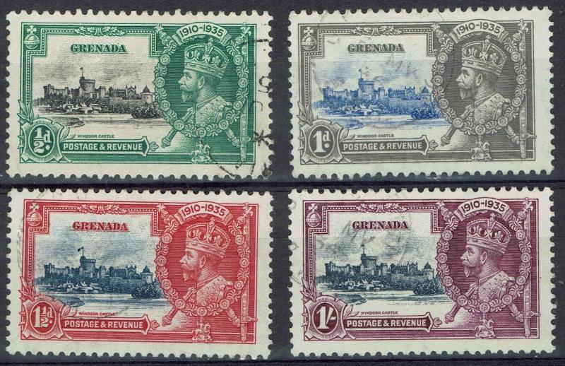 GRENADA 1935 KGV SILVER JUBILEE SET USED 