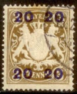 Bavaria 1920 SC# 237 Used CH4