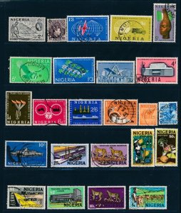 D386811 Nigeria Nice selection of VFU Used stamps