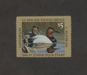 JDS4 - Junior Duck Stamp. Single.  MNH. OG.   #02 JDS4a