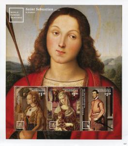 Micronesia 2014 MNH World Famous Paintings Raphael Crivelli 3v M/S I Art Stamps