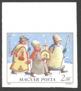 Hungary Sc# 2961 MNH IMPERF 1985 Christmas