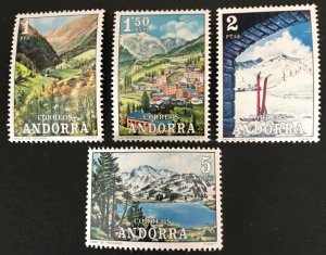 Andorra(SP) 1972 #63-66  MNH, CV $3.85
