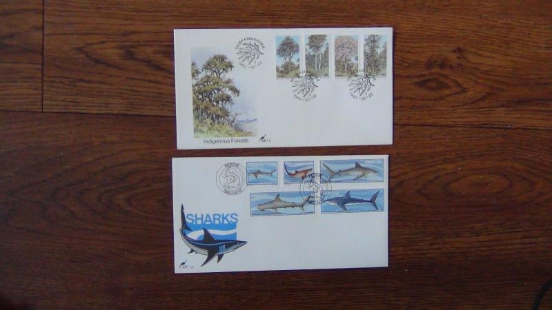 Ciskei 7 FDCs 1981 1983 Sharks Trees Mammals Nursing Uniforms Independence etc 