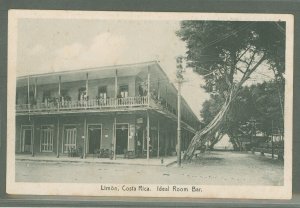 Costa Rica  1923 Ideal Room Bar 4c red on cream address side clean First and third hyphen missing