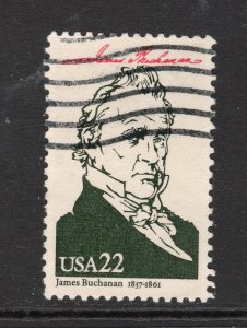 Scott # 2217f  Buchanan used   Single