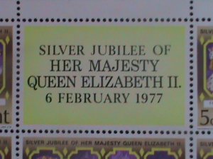 ​ST. VINCENT-1977 SC#487- SILVER JUBILEE OF QUEEN ELIZABETH II- MNH SHEET-VF