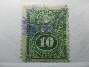 Paraguay Mi 184 Scott 195 SG - 1910 10c used A4P33F44-