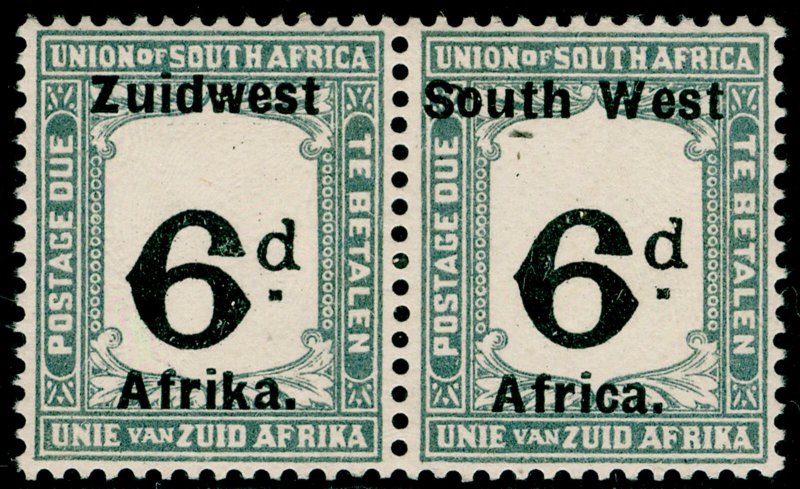 SOUTH WEST AFRICA SG D15, 1923 6d Black & Slate, UNMOUNTED MINT. Cat £50. 