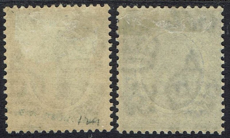 BRITISH HONDURAS 1922 KGV 4C AND 5C