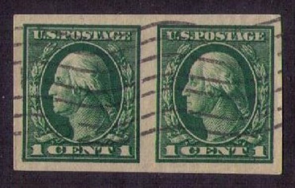 US Sc 408 Used Vert. Pair VF