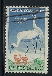 U.S. 1098 Used 1957 Whooping Cranes (us1017)