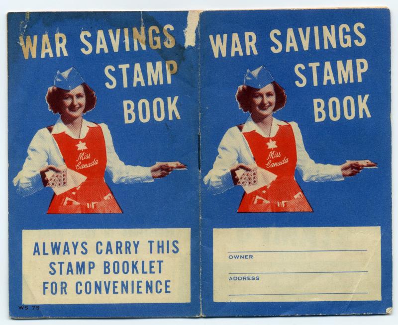 War Savings Stamps Booklet -Featuring 17 stamps from the 1940-1941 set