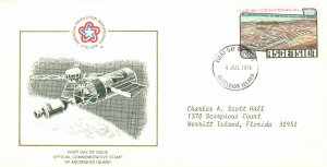 R2-0171 ASCENSION ISLAND 215 FDC SPACE BIN $3.00